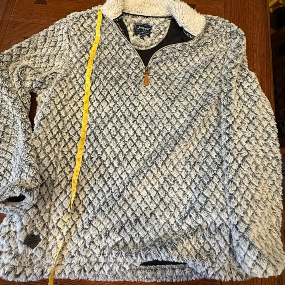 Simply Southern Fuzzy Gray Pullover
